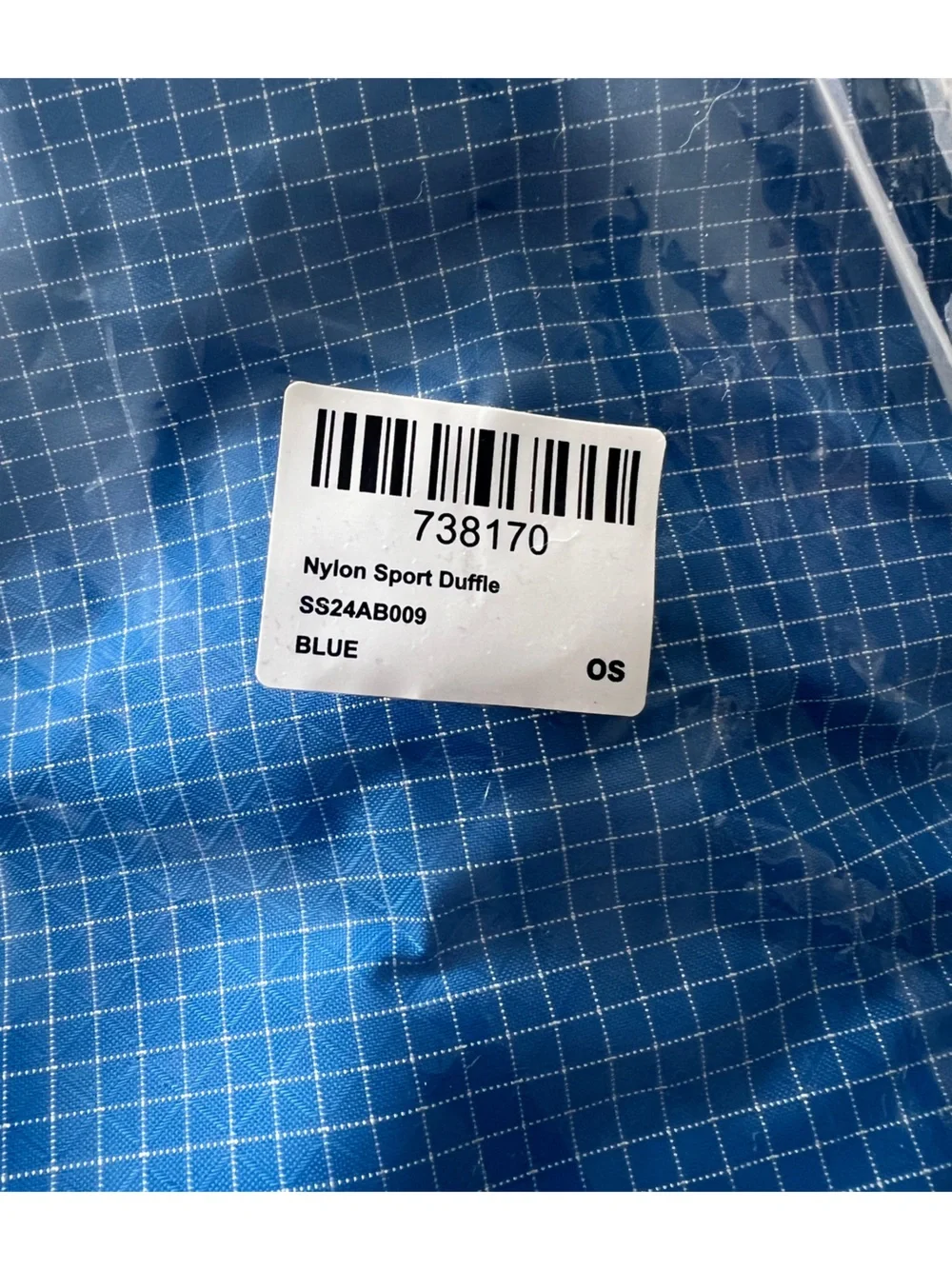 Aime Leon Dore ripstop nylon duffle blue bag Brandnew